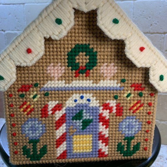 Gingerbread House Holiday Cross Stitch - Already Made for you! #1 - Picture 3 of 7